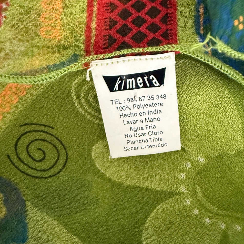 Colorful Patchwork Scarf - Picture 4 of 5